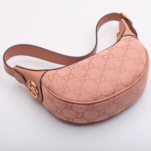 GUCCI Handbag/ Canvas/ Pink/ 658551/ 493075